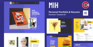 MIH – Personal Portfolio & Resume Template Kit