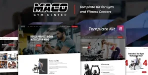 Maco Kit – Gym & Fitness Elementor Template Kit