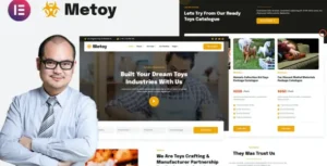 MeToy – Toys Craft Industry Elementor Template Kit