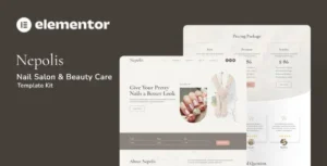 Nepolis – Nail Salon Beauty Care Elementor Template Kit