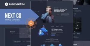 Next Co – Startup Company Elementor Template Kit