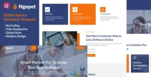 Ngepet – Creative Agency Company Elementor Template Kit