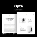 Opta Minimal Portfolio and Photography Theme