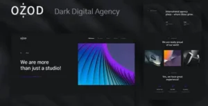 Ozod – Dark Digital Agency Elementor Template Kit