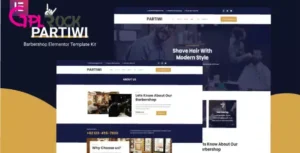 Partiwi – Barbershop Elementor Template Kit