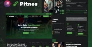Pitnes – Gym Center & Fitness Training Elementor Template Kit