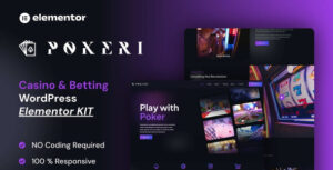 Pokeri – Casino & Betting Elementor Pro Template Kit