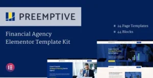 Preemptive – Business & Finance Elementor Template Kit
