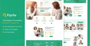 Pzyche – Psychology & Counseling Elementor Template Kit
