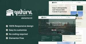 Qahira – Umrah & Hajj Tour Travel Elementor Template Kit