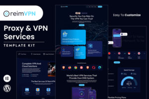 Reimvpn – Proxy & VPN Services Elementor Template Kit