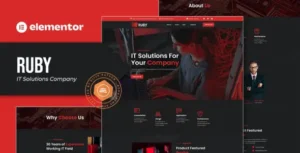 Ruby – IT Solutions Company Elementor Template Kit