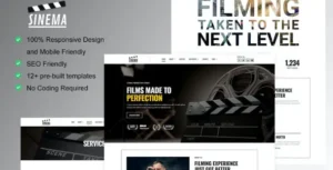 Sinema – Film Maker & Movie Studio Elementor Template Kit