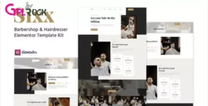 Sixx – Barbershop & Hairdresser Elementor Template Kit