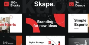 Skape – Creative Digital Agency Business Elementor Template Kit