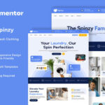 Spinzy – Laundry & Fresh Clothing Elementor Template Kit