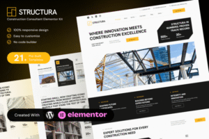 Structura – Construction Consultant Elementor Template Kit