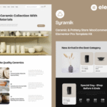 Syramik – Ceramic & Pottery Store WooCommerce Elementor Pro Template Kit