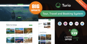 Turio – Tour and Travel WordPress Theme Tourism Agency