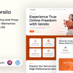 Versilo – VPN Service & Proxy Security Elementor Template Kit