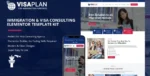 VisaPlan – Immigration & Visa Consulting Elementor Template Kit.