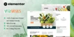 Vitameals – Fruits & Vegetables Store Elementor Template Kit