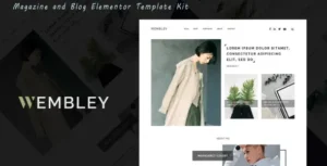 Wembley – Blog & Magazine Elementor Template Kit