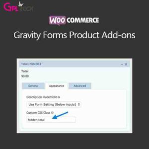 WooCommerce Gravity Forms Product Addons