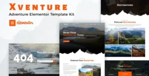 Xventure – Travel Elementor Template Kit