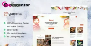 Yumma – Food Recipe Elementor Template Kit