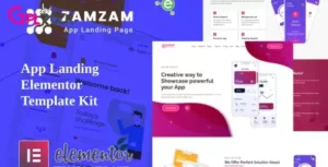 Zamzam – App Landing Elementor Template Kit
