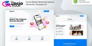 Zocio – Social Media Marketing Agency Elementor Template Kit