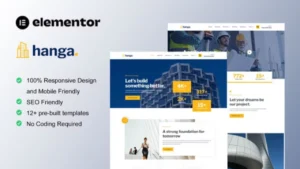 Hanga – Construction & Building Elementor Template Kit
