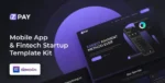 iZPAY – Mobile App & Fintech Startup Elementor Template Kit