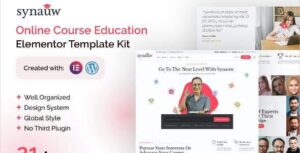 Synauw Online Course Education Elementor Template Kit